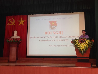 Tập huấn tuyên truyền 6 bài học Lí luận chính trị cho cán bộ, đoàn viên, thanh niên